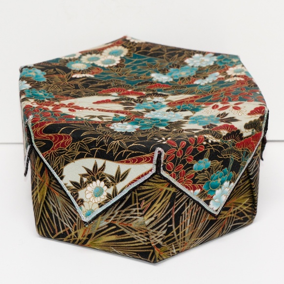 New - handmade cloth jewelry box - One of a kind